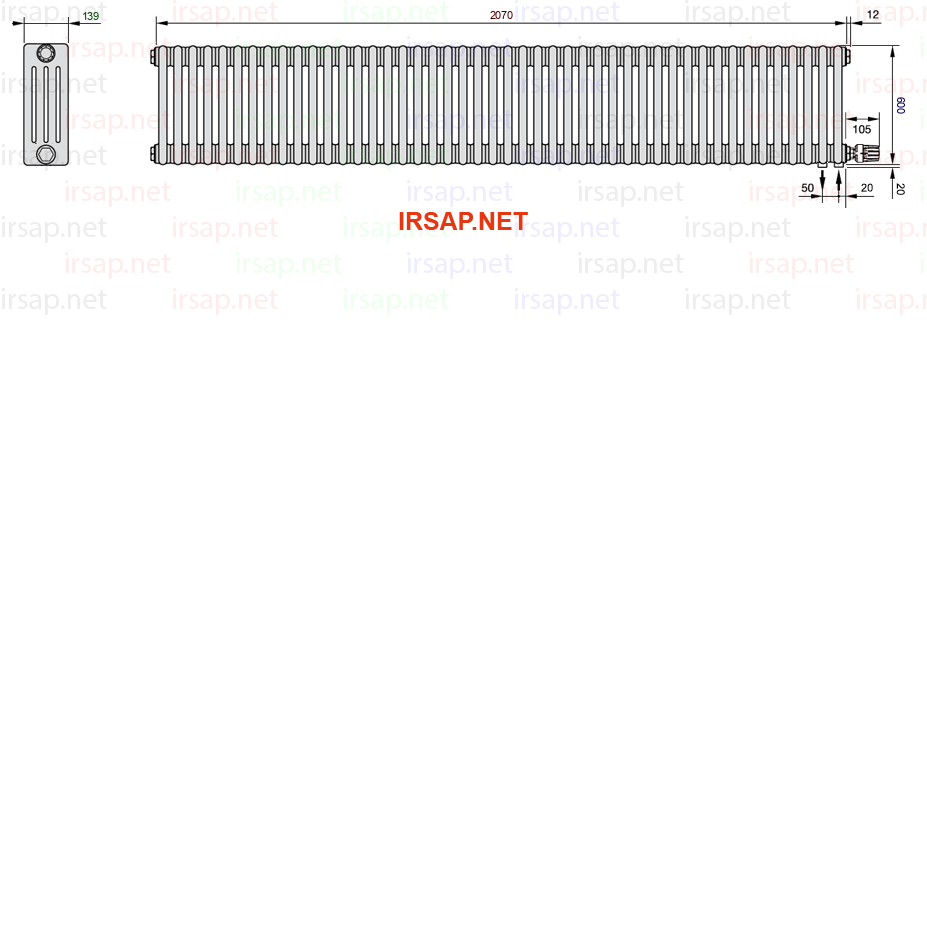 Радиатор IRSAP Tesi 40600/46 T26 CL 01